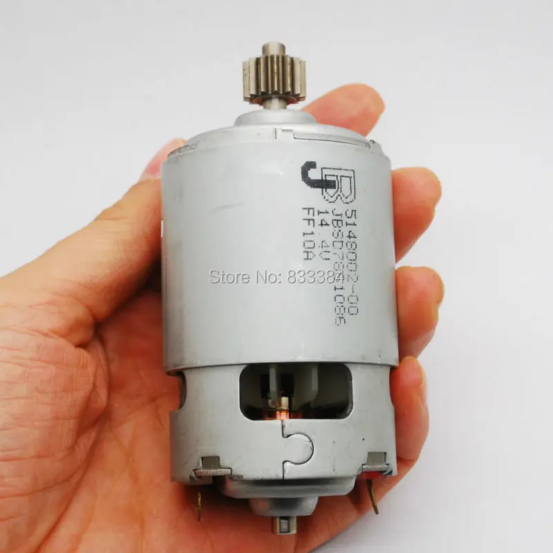 Мощный 12 V-18 вольтового источника электропитания постоянного тока 775 мотор DIY мотор шпинделя шариковый подшипник 18V 18000 об/мин с 14 зубья шестерни