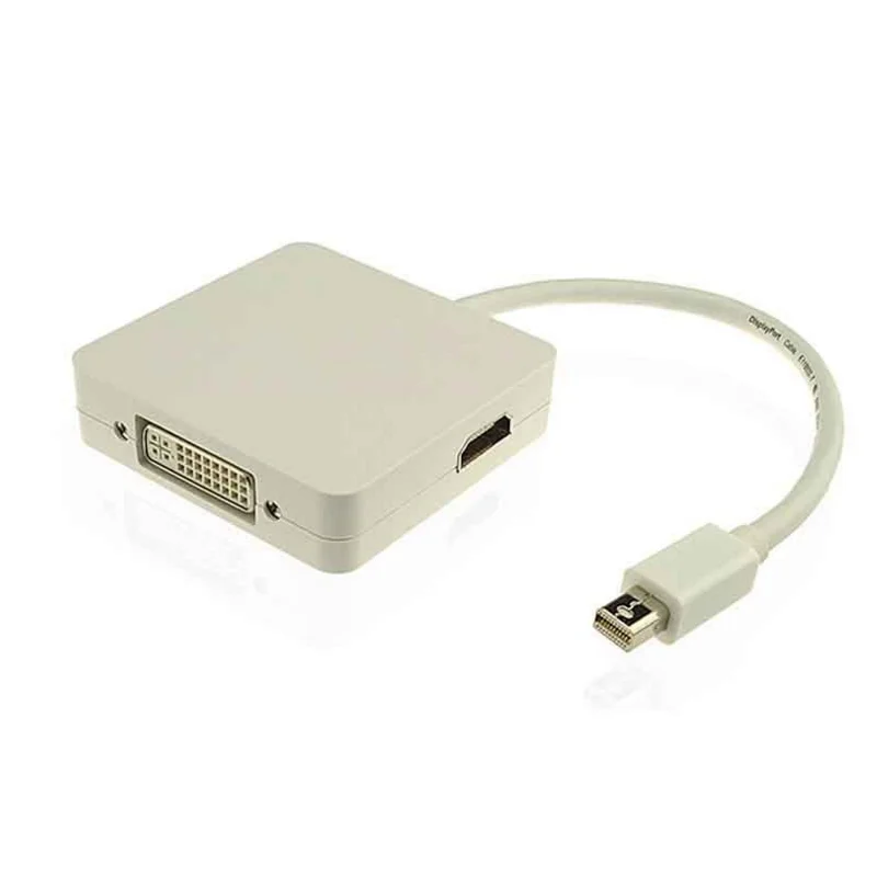 Мини-дп в DVI HDMI DP видео-конвертер кабель максимальная поддержка 1920 x 1440 3in1 мини-дп