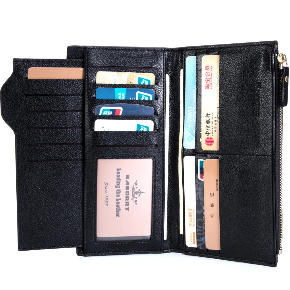 BABORRY мужские кошельки с защитой RFID кошелек для монет мужской мягкий чехол карт