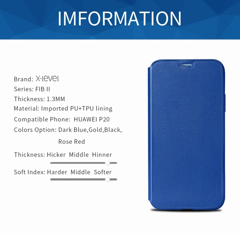 X-Level для huawei P20 Pro Чехол huawei P20 Lite кожаный TPU Флип складной кронштейн бумажник чехол для huawei P20 P20 Pro Чехол
