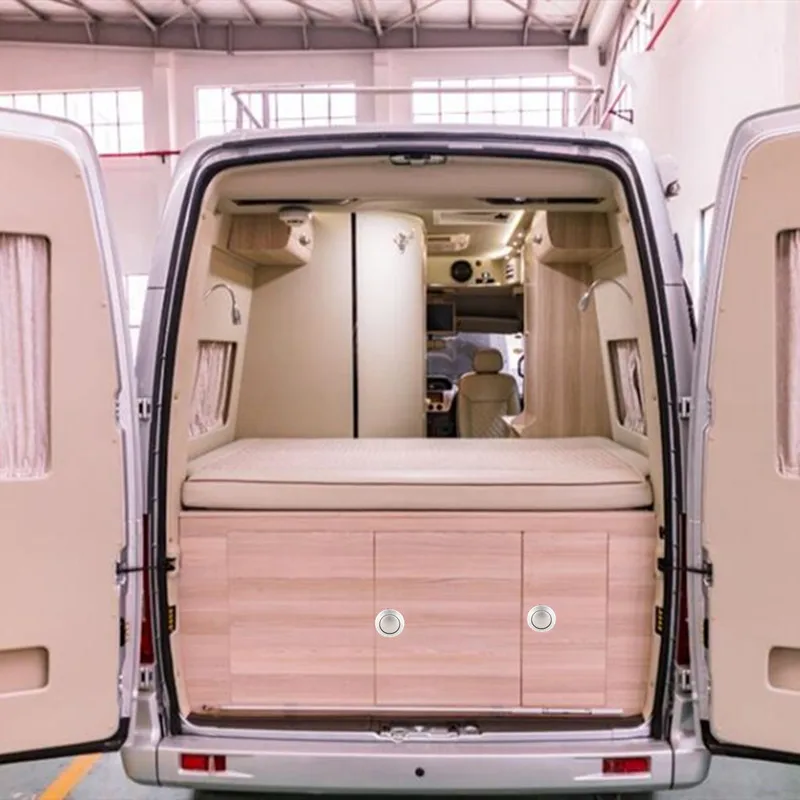 Высокий конец Европейская Кнопка дверная ручка замок Кемпер Автомобиль RV Аксессуары домашний Шкаф Ящики ручки и ручки мебельная фурнитура