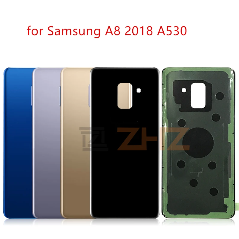Для SAMSUNG Galaxy A8 A530 задняя крышка батарейного отсека задняя стеклянная крышка Корпус чехол Замена для SAMSUNG A530 Крышка батарейного отсека