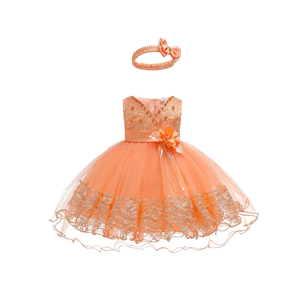 Платье для новорожденных с хлопковой подкладкой белое платье детей 1 года на