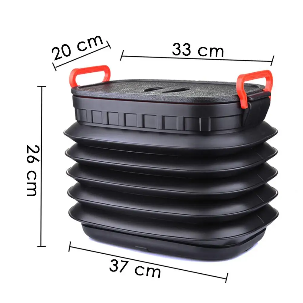 

New Universal 18 L Folding Trash Can Telescopic Storage Box Trash Can Large-capacity Sundries Creative Folding Storage Bucket