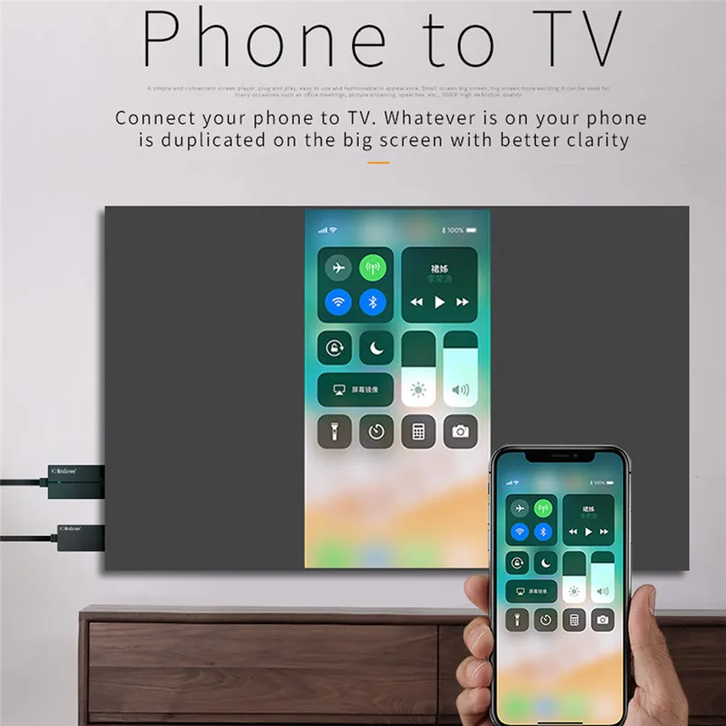 Тот же экран адаптер беспроводной Push Rreasure с экран линии планшеты телефон к ТВ HDMI для IOS 30A28