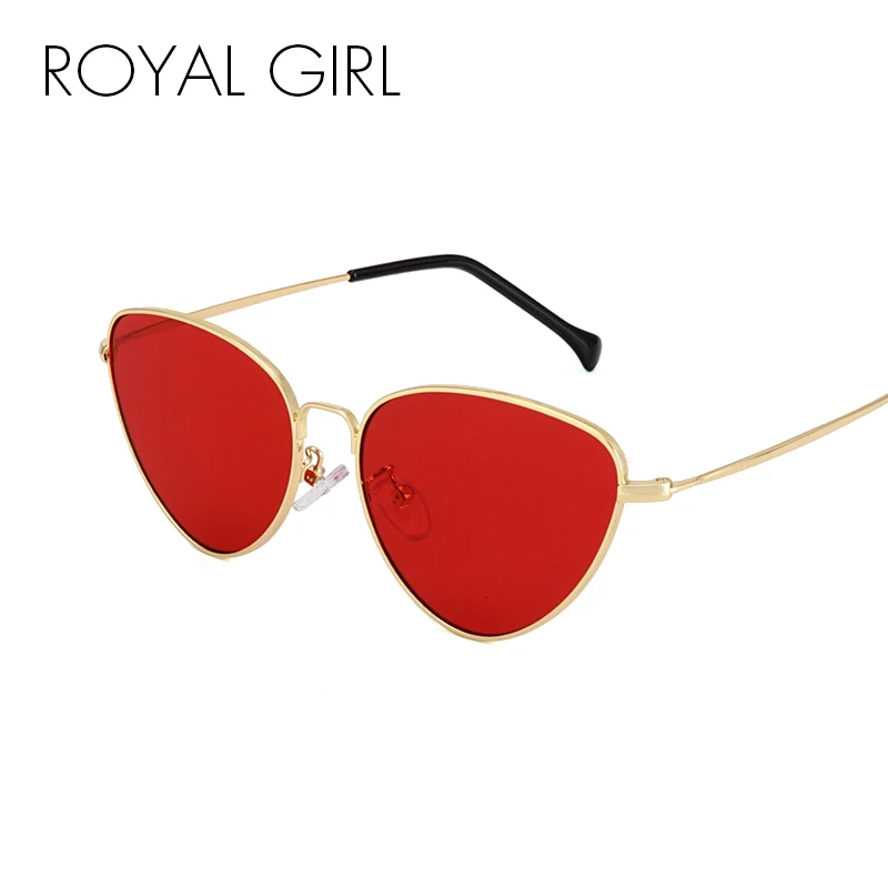 Женские солнцезащитные очки кошачий глаз ROYAL GIRL легкие летние в стиле ретро с