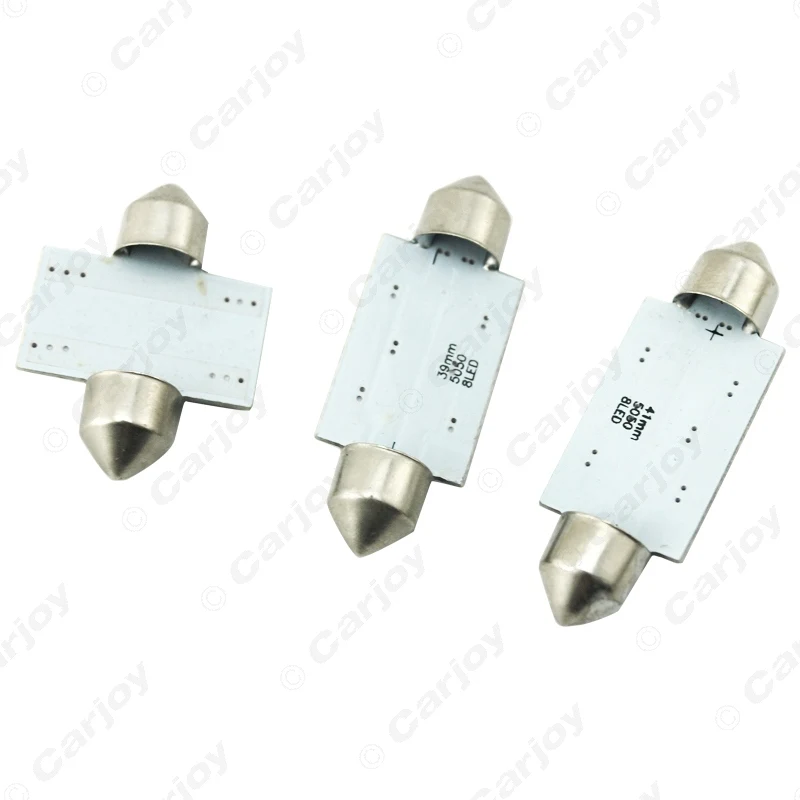 LEEWA 1 шт. белые автоматисветодиодный лампы 31 мм 39 41 5050 Чип 8SMD Автомобильная