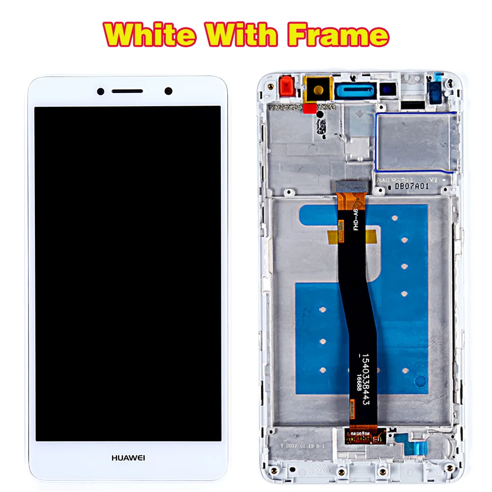 White with Frame Huawei mate 9 Lite 5,5 дюймов ЖК-дисплей BLL-L23 сенсорный экран для huawei Honor 6X дигитайзер сборка рамка с бесплатными инструментами - Цвет: White with Frame