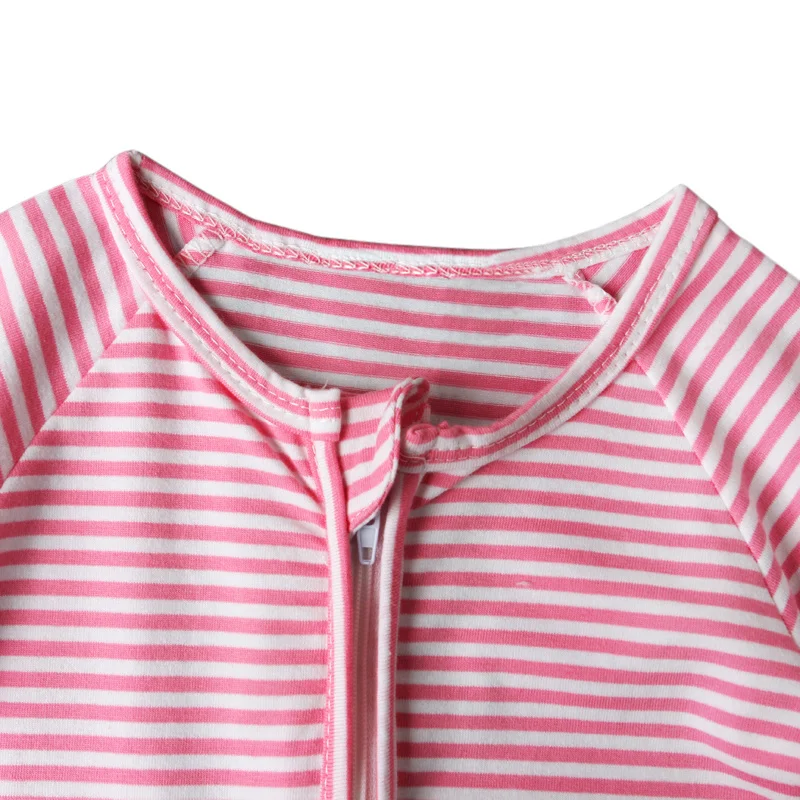 Детский хлопковый комбинезон для новорожденных летний модный розового цвета с