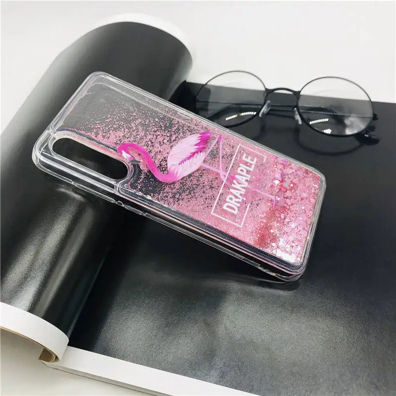 Flamingo Жидкий блеск Чехол для Xiaomi mi 9 SE mi 8 Lite A2 A1 POCO F1 Red mi Примечание 7 5 6 iPad Pro Red mi 7 6 5 плюс S2 5A 4A 4X крышка mi X 2S - Цвет: Flamingo