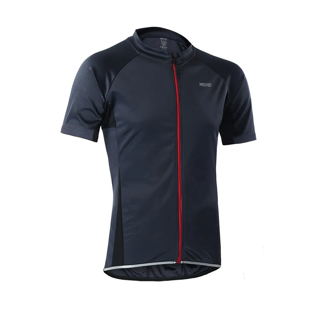Мужская велосипедная майка с коротким рукавом летняя дышащая Светоотражающая
