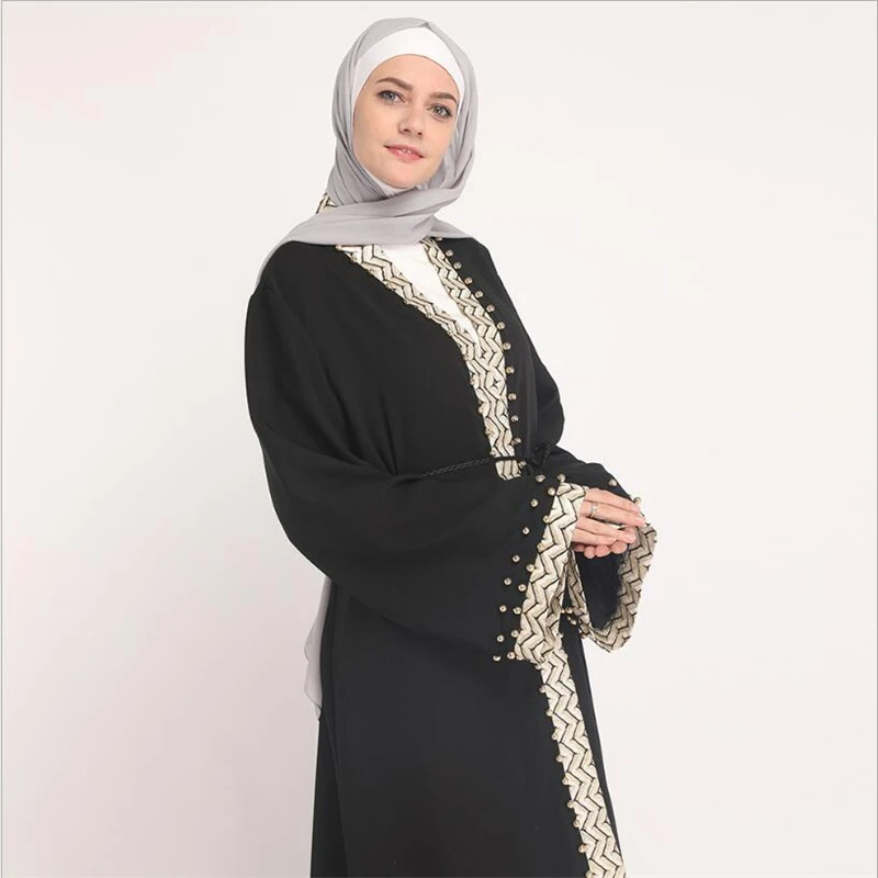 2019 Arab qatar turkey Dubai fashion abaya for muslim women islamic kaftan dress cardigan clothing plus size S-XXL | Тематическая