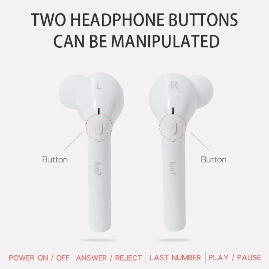 BANMIX In-Ear Sport wireless bluetooth earphone Ear Hook headphone headset earplugs with MIC For iphone 4 5 6 7 Android calls |