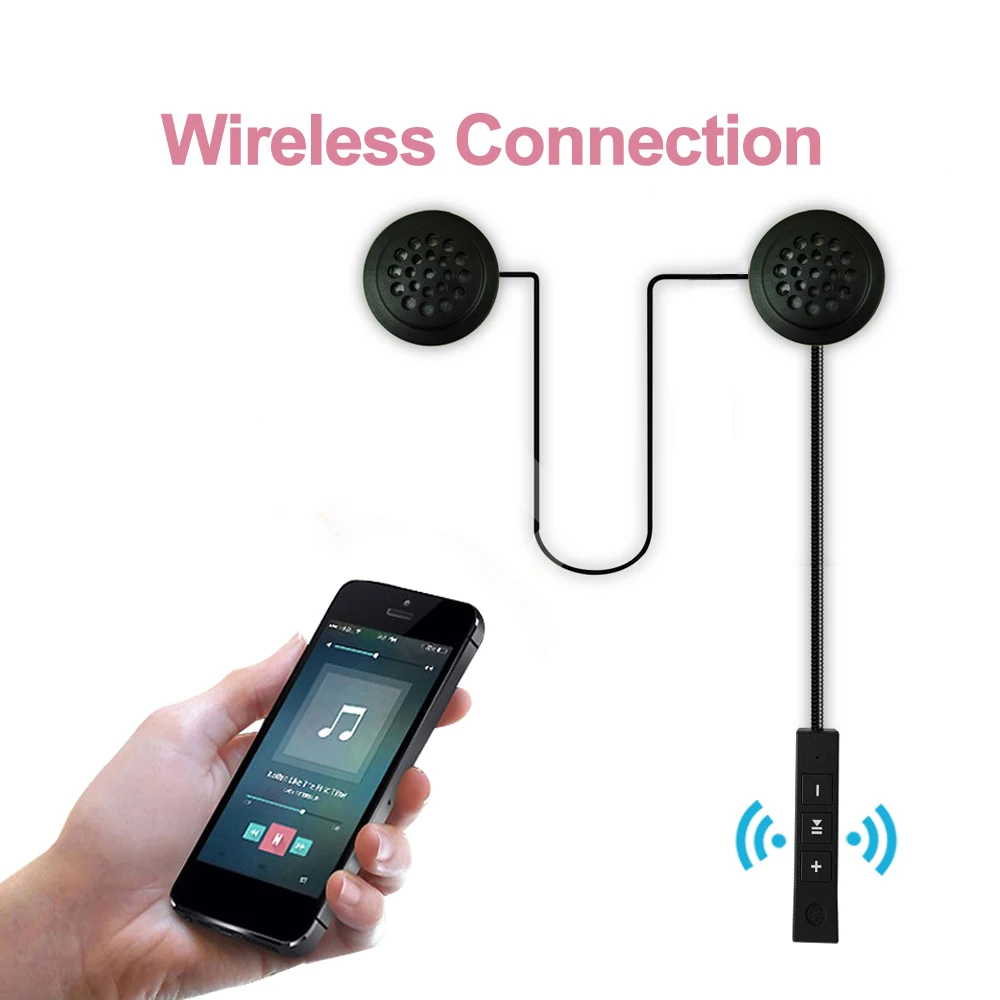 Беспроводные Bluetooth наушники гарнитура для мотоцикла шлема громкой связи с HD