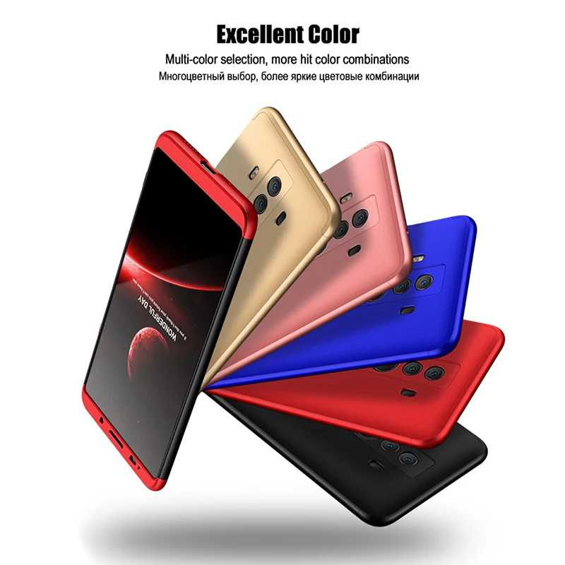 LuckGuard Luxury 360 Degree Full Body For Huawei Honor 8 9 6X Nova 2 Plus 2S Slim Matte Plastic Cover Mate 10 Pro |