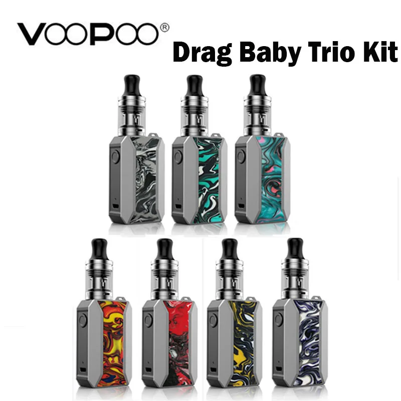 VooPoo Drag Baby Trio Kit электронная сигарета встроенный аккумулятор 1500 мАч емкость 1 8 мл 18
