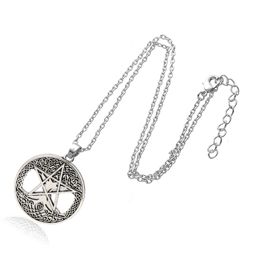 Teamer винтажный кулон с регулировкой Wicca Pentagram Yggdrasil Pentacle Talisman Amulet золотого и