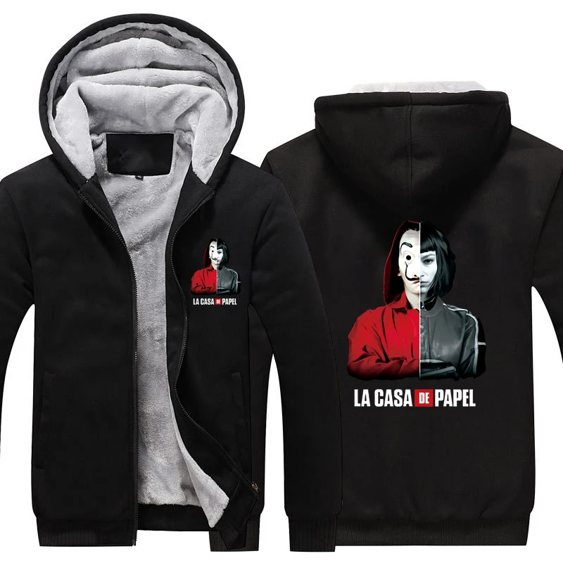 Толстовка La casa de papel толстовка пальто бумажный дом теплая далийская маска