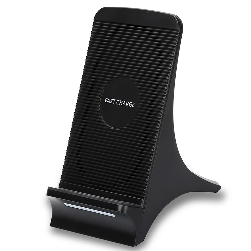 2 катушечная Вертикальная Беспроводная Быстрая Зарядка Qi для Samsung Galaxy Note 8 S8 S7 S6 edge