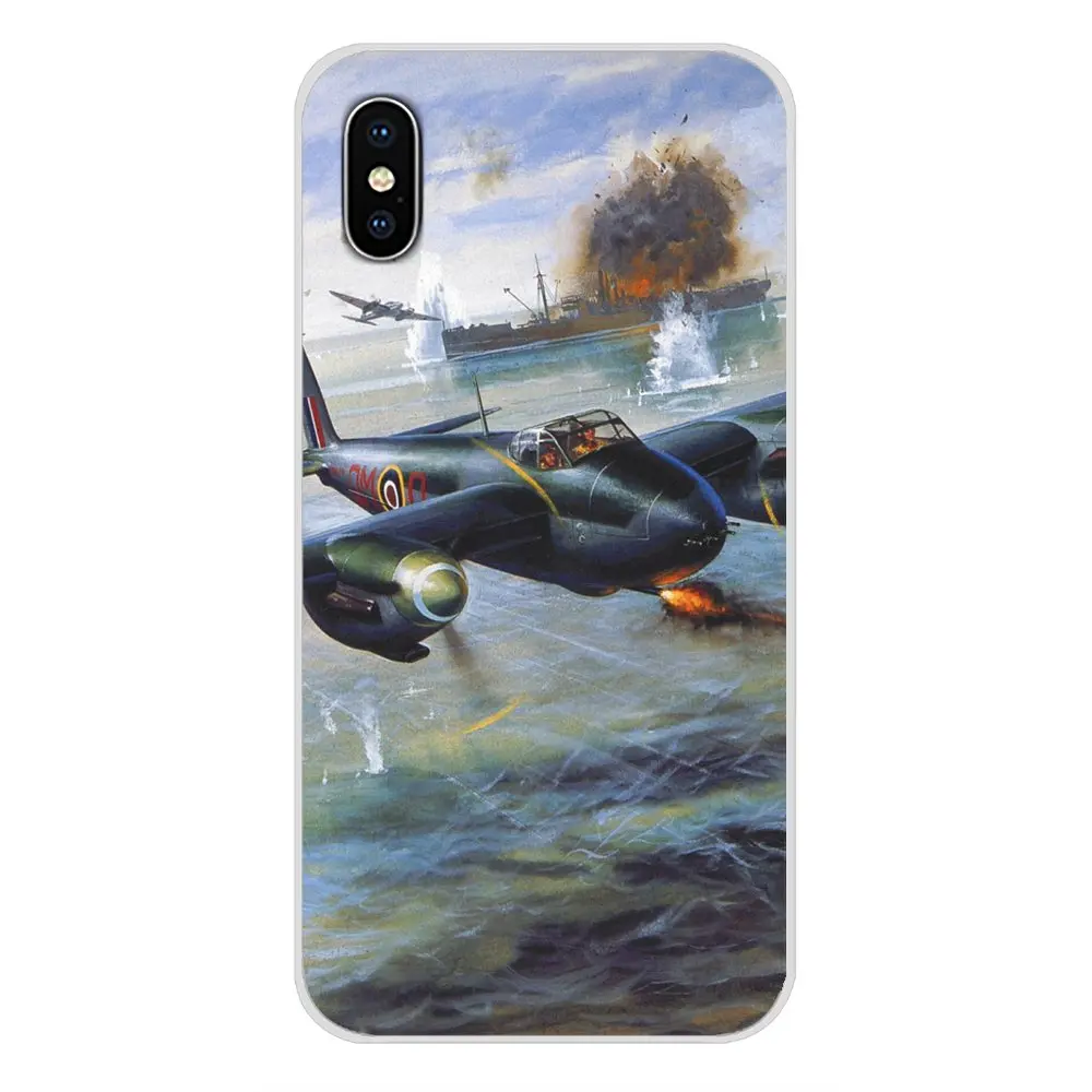 Для Apple iPhone X XR XS MAX 4 4S 5 5S 5C SE 6 6S 7 8 Plus ipod touch cool Supermarine Spitfire plane аксессуары