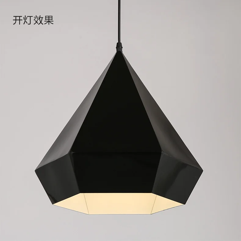 Подвесной светильник в скандинавском стиле лампа арт деко контрастной