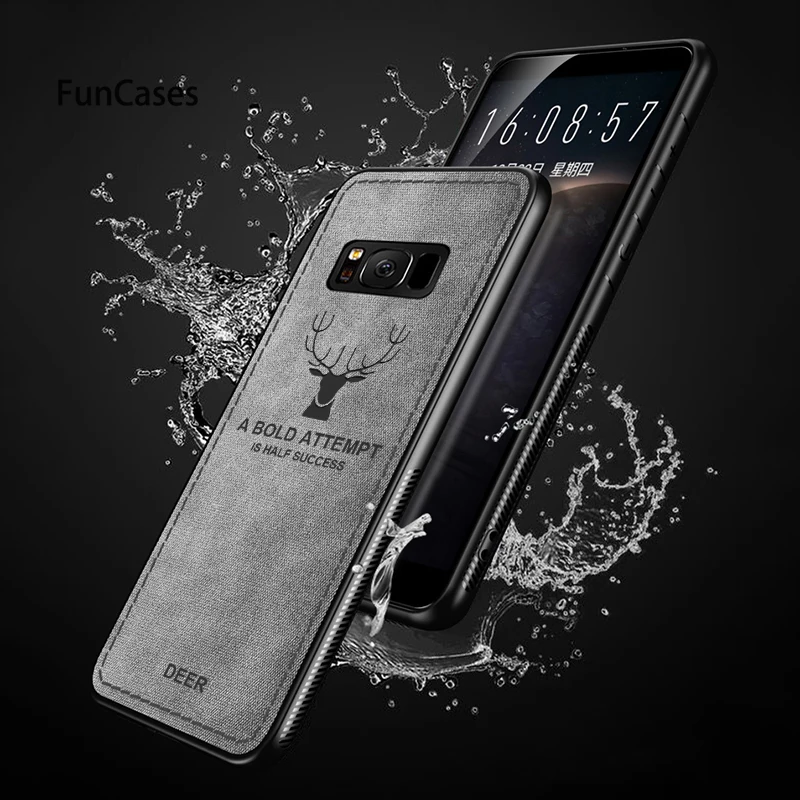 Роскошные ткань олень подушка безопасности для Чехлы samsung Galaxy S10E S10 S8 S9 плюс J5 J3 J7