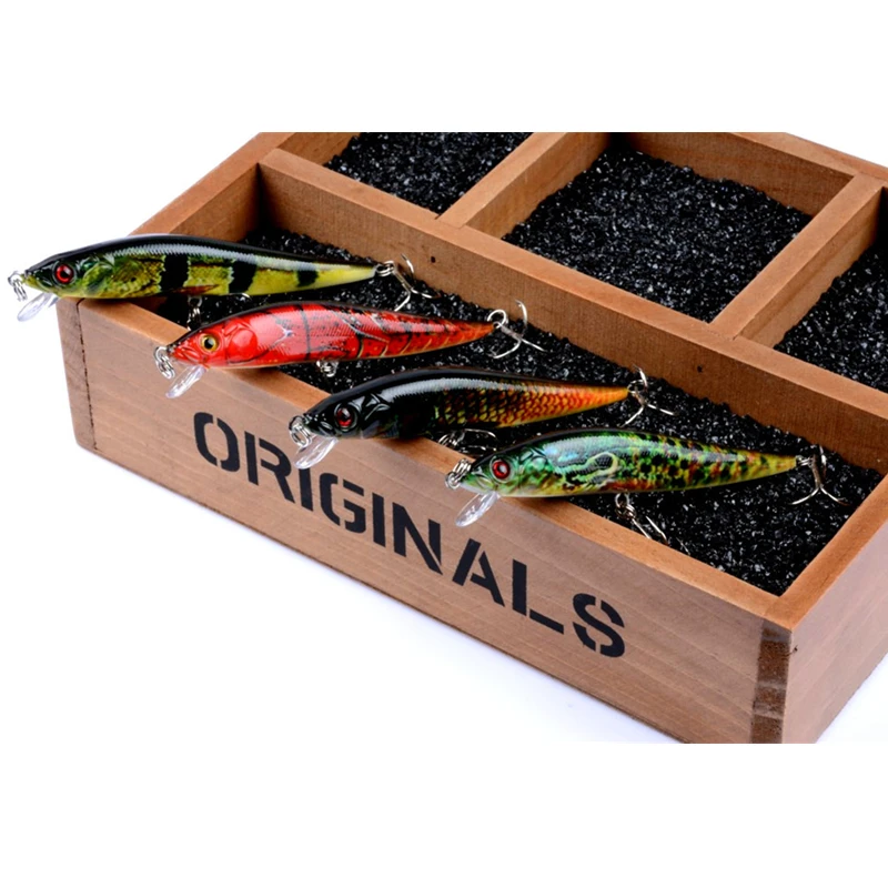 4pcs/lot 10cm 10g Minnow Fishing Lure Wobblers Crankbait artificiais pesca Japan Hard Bait fishing tackle 2018 Latest Set | Спорт и