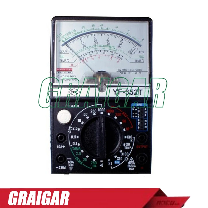 

LED Pointer Multimeter/Analog Multimeter/Pointer Multi-Functions Meter YF-352T