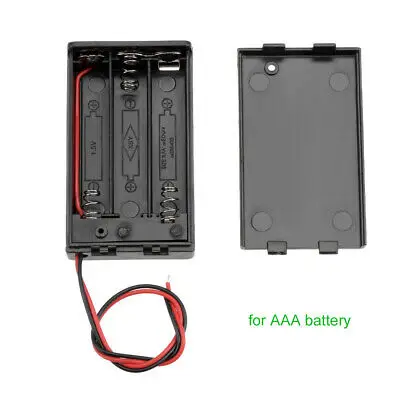 

4.5V Battery Case Storage Box 3 x 1.5V AAA with Cover 5 pcs