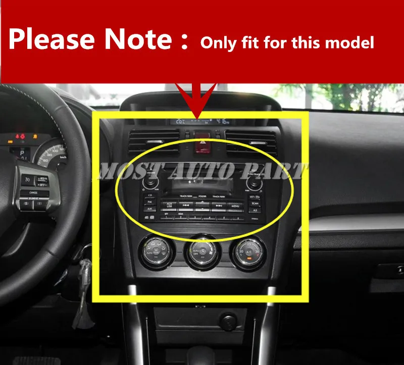Внутренняя центральная консоль CD панель накладка для Subaru XV Crosstrek 2012-2014 |
