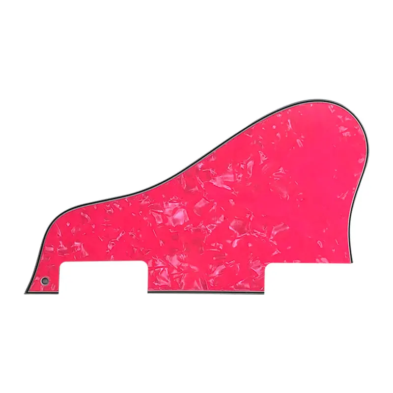 4Ply Pink Pearl Pleroo на заказ гитара pickgaurd-для ES 335 короткая Джаз Archtop гитара накладка царапины пластины Многоцветный выбор - Цвет: 4Ply Pink Pearl