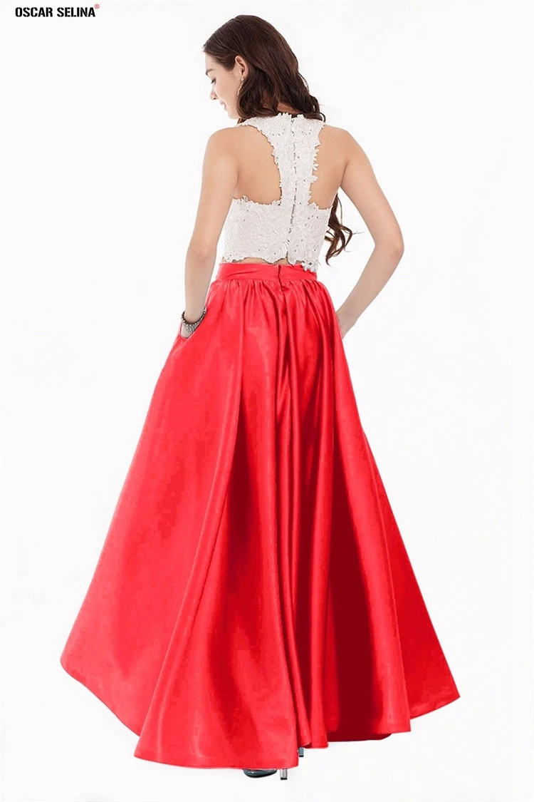 Vestido de formatura longo 2019 новинка круглый вырез кружевные Сатиновые платья