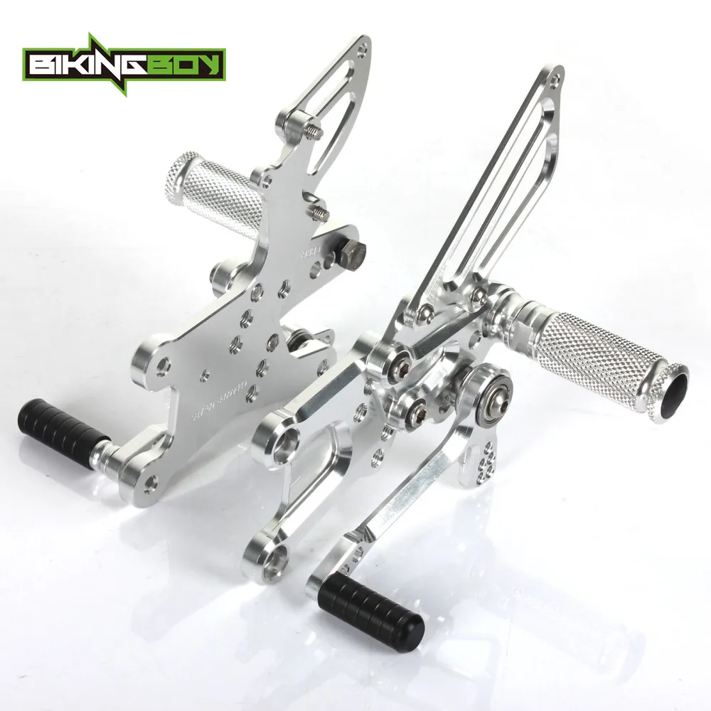 600RR ABS 09-17 Sil BIKINGBOY задние педали для ног Сзади наборы для ухода за кожей для HONDA CBR600RR 03 04 05 06 07 08 09 10 11 12 CBR 600 RR ABS 09-17 16 15 14 - Цвет: 600RR ABS 09-17 Sil