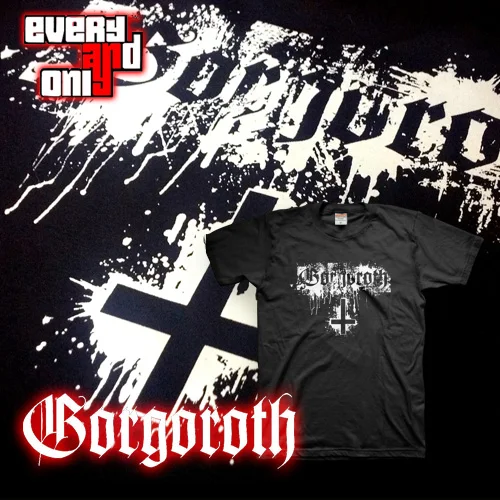 Gorgoroth в стиле Блэк Металл логотип черепа хлопковая Футболка шапка футболка T 5