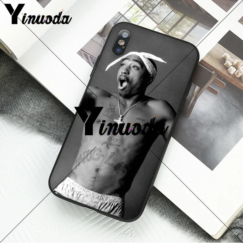 Yinuoda 2Pac Tupac Amaru Shakur чехол для телефона Apple iPhone 8 7 6 6S Plus X XS MAX 5 5S SE XR мобильные
