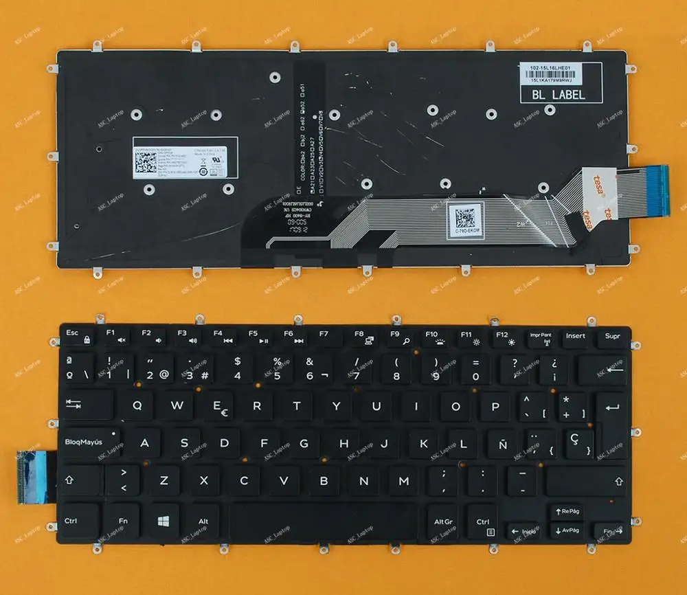Новая SP испанская клавиатура Teclado для ноутбука DELL Vostro 14 5468 5471 LATITUDE 2 в 1 3379 с