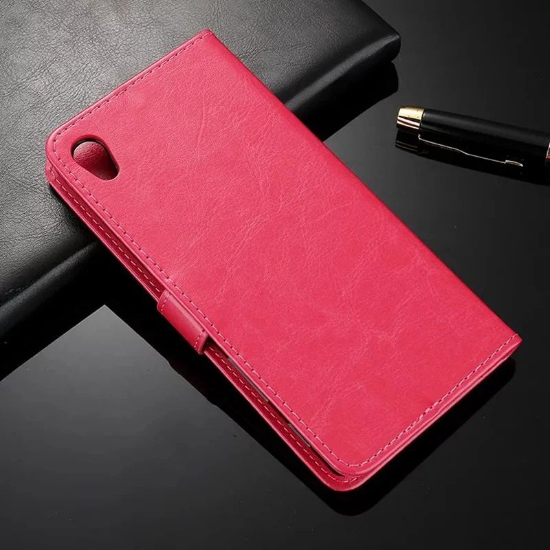 Чехол для sony Xperia Z5 Премиум кожаный чехол бумажник ультра тонкий Fundas держатель