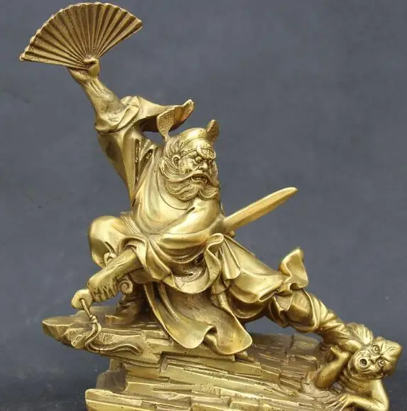 WBY---512 + 10 &quotКитайский фэн шуй Бронзовый таосизм тяньшич Чжун Куй ZhongKui статуя