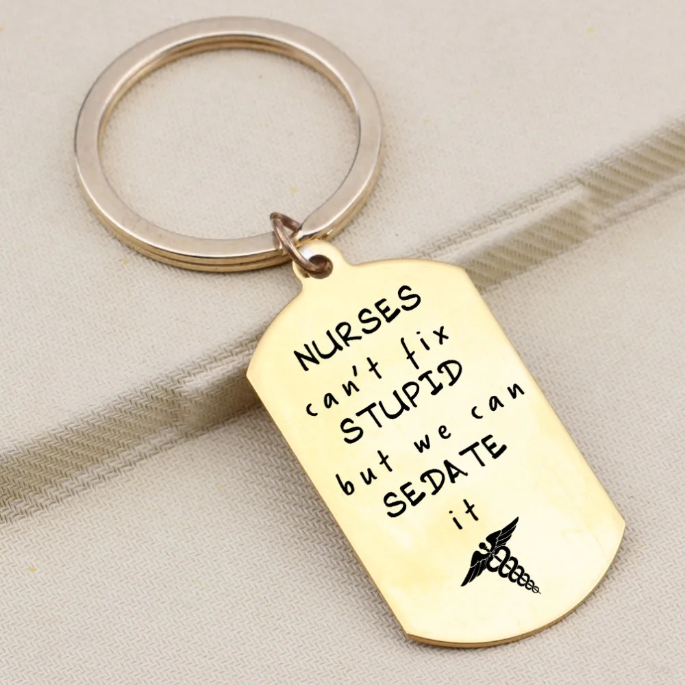 Новая собачья бирка медсестры брелок с гравировкой медсестра не может исправить