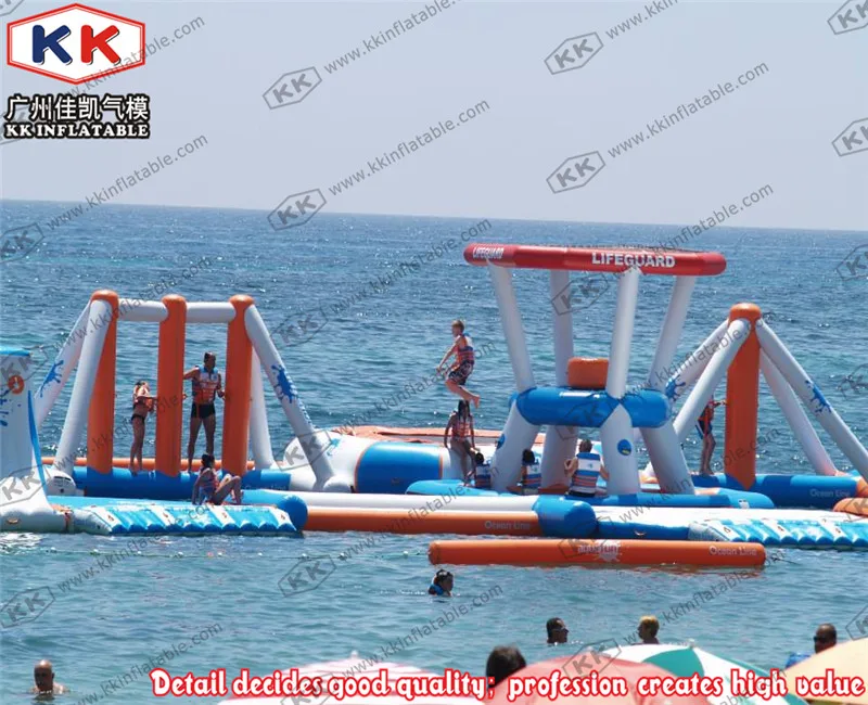 Огромное Надувное озеро река сидение плавающий аквапарк альпинизм|water park|floating water