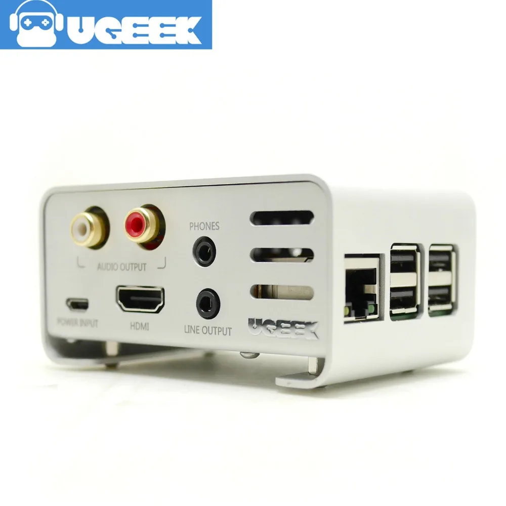 Алюминиевый Чехол для UGEEK AOIDE DAC II для работы с Raspberry Pi 3 Model B/2B | Сделай Сам свой HiFi плеер с Raspberry Pi! | DACii