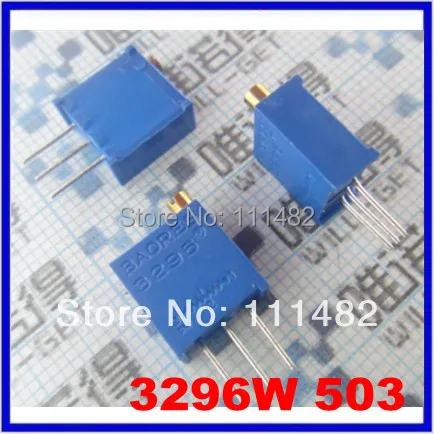 

20PCS 3296W 503 50K Trimpot Trimmer Potentiometer High Precision 3296 Variable Resistors