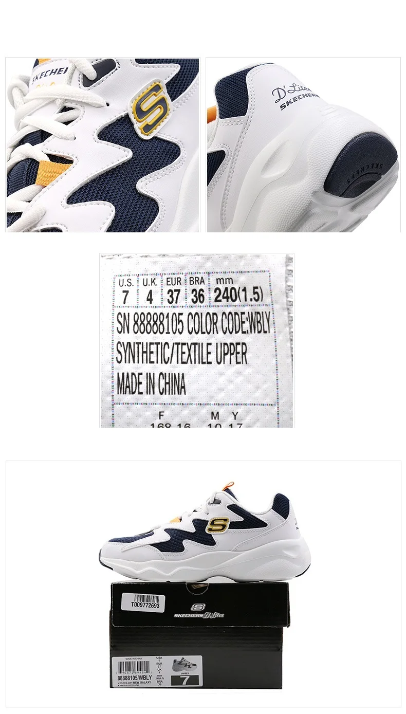 Skechers/Женская обувь; Новинка года; D'LITES; повседневная обувь; Женская Удобная дышащая обувь на платформе со шнуровкой; 88888105-WGRY