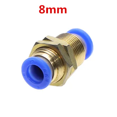 PM8 PM-4 6 8 10 12 мм(5/3" 1/4" 5/1" 3/8" 1/") Пневматическая перегородка прямой толчок в быстроразъемный соединитель соединение - Цвет: PM8
