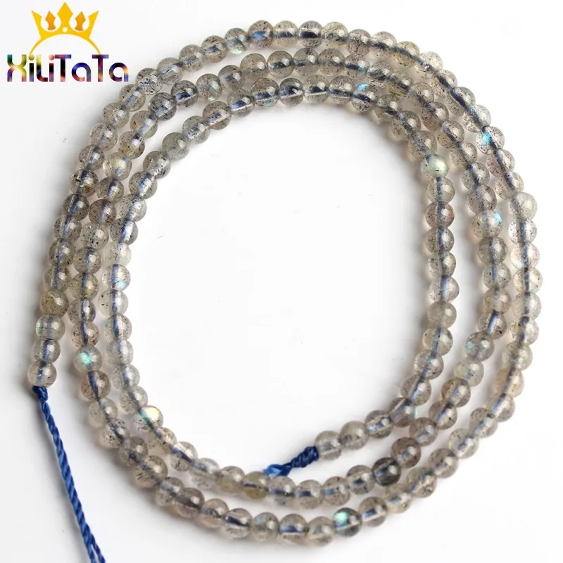 Labradorite 2-3 мм натуральный камень Агаты лабрадоритовый кварц Амазонит хрустальные бусины Круглые свободные бусины для самостоятельного изготовления ювелирных изделий Браслеты - Цвет: Labradorite