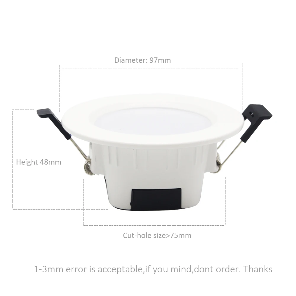 Светодиодный светильник с регулируемой яркостью RGB CCT 110 В 220 в 230 В 5 Вт BT сетчатый потолочный светильник с Bluetooth и управлением через приложение Встраиваемый светодиодный точечный светильник