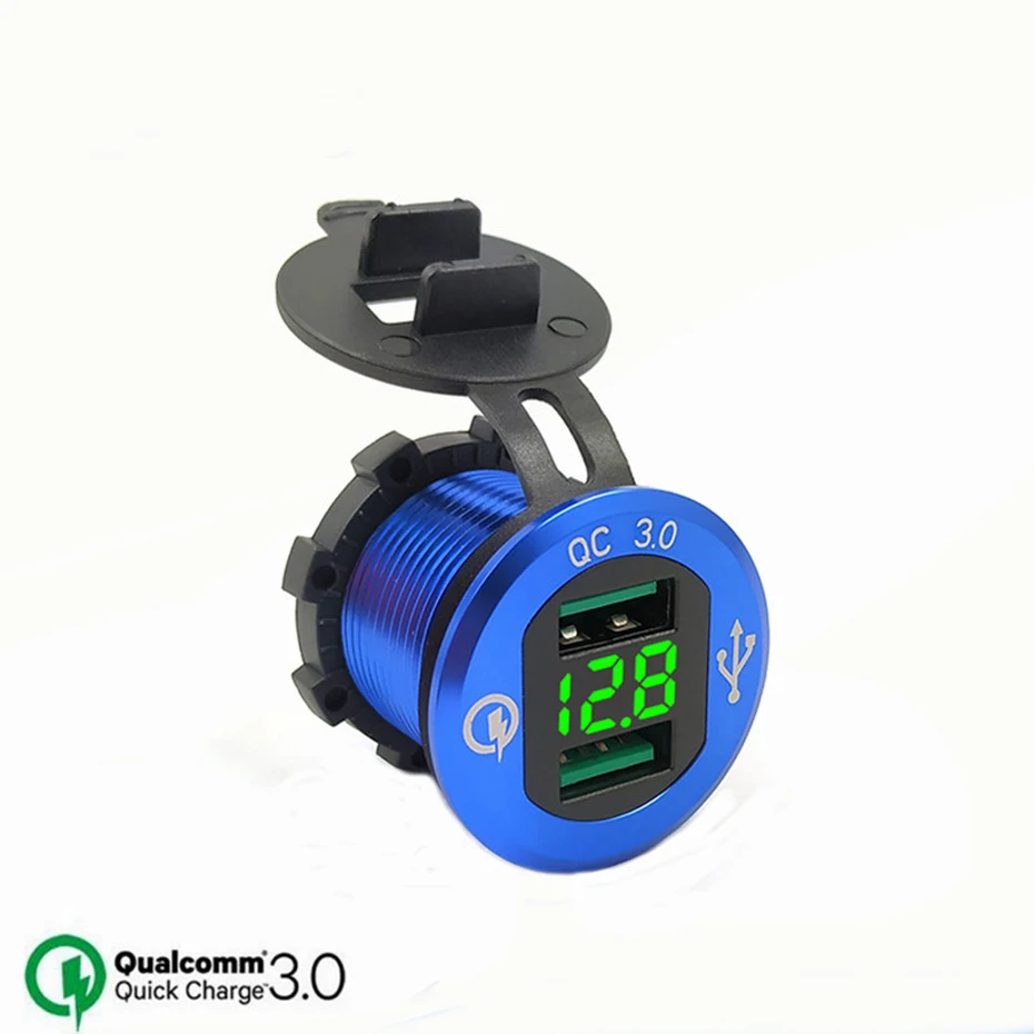 Двойной QC 3 0 USB быстрое автомобильное зарядное устройство Универсальный