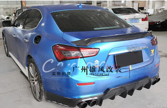 Для Maserati Ghibli углерода задний спойлер крыло ASPEC Стиль для Ghibli задний спойлер из углеродного волокна