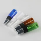 BEAUTY MISSION 100 шт 15 мл Прозрачныйбелыйкоричневыйзеленыйсиний пластмассовый распылитель для духов небольшые пустые Заправляемый спрей бутылка