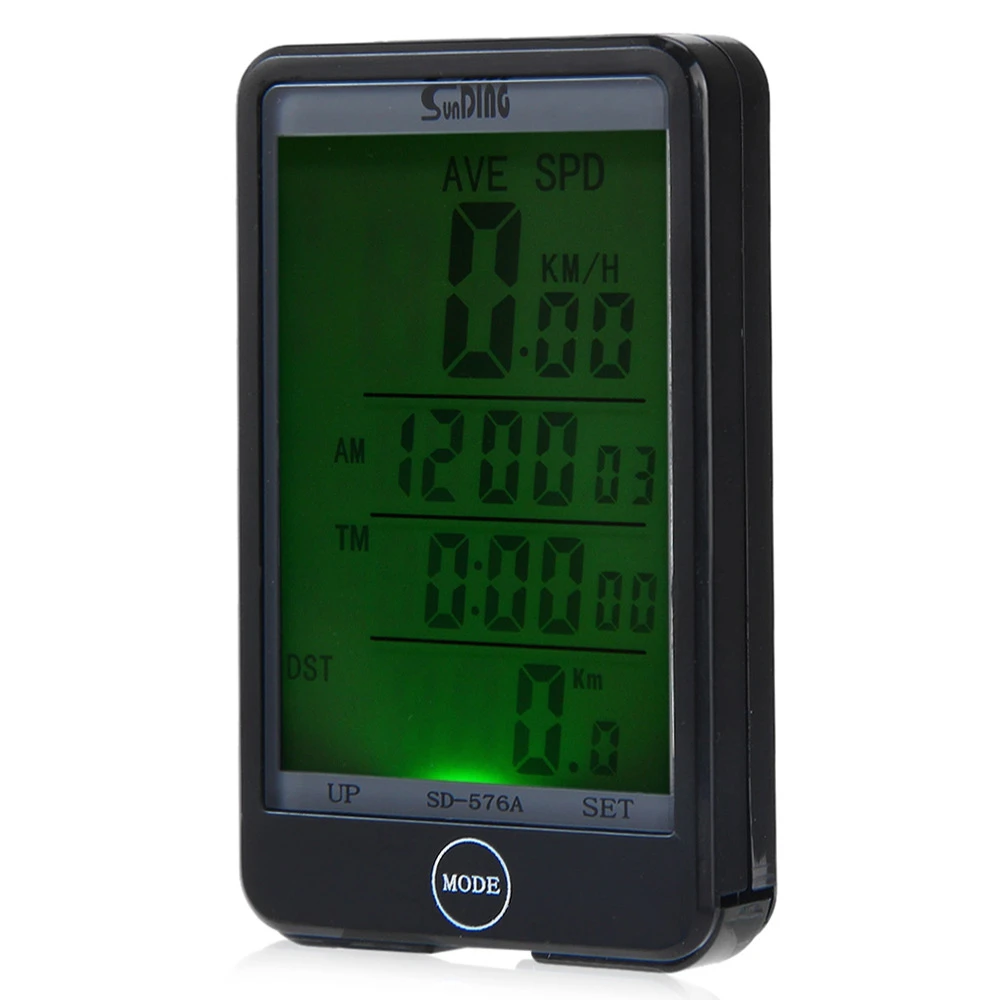 Top Rated SD - 576A Waterproof Bike Computer Light Mode Touch Wired Bicycle Cycling Speedometer With LCD Backlight | Спорт и